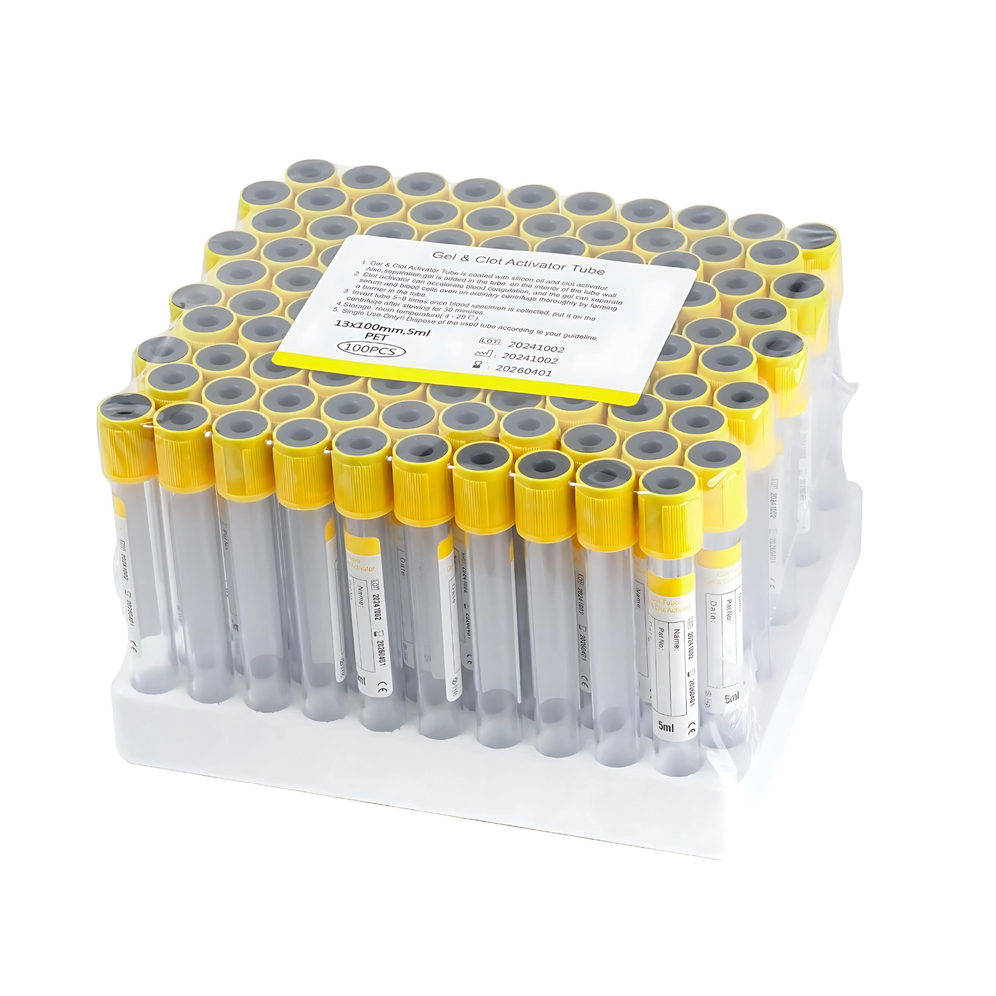 Tubo Vacutainer Amarillo 5 ml