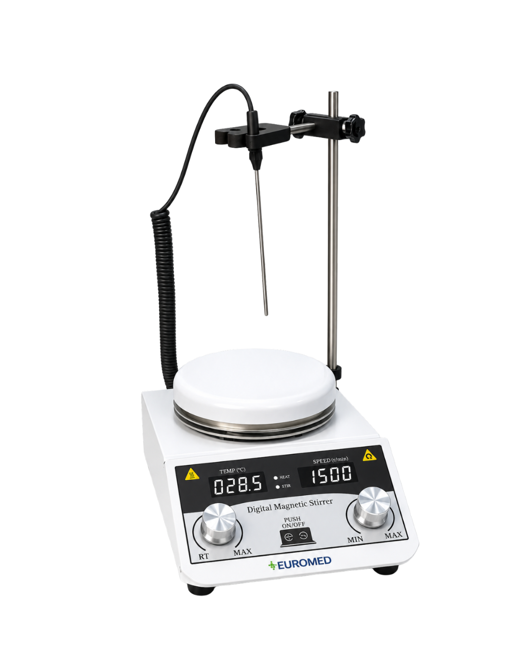 Agitador Magnetico con Placa Calefactora EUROMED