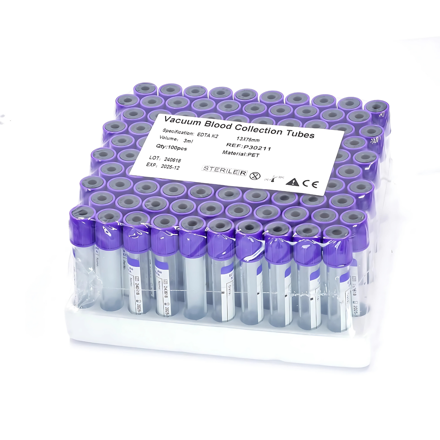 Tubo Vacutainer Lila 3 ml